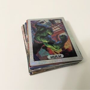 90s Marvel Card Lot of 22 Fleer Metal & Masterpieces Holofoil